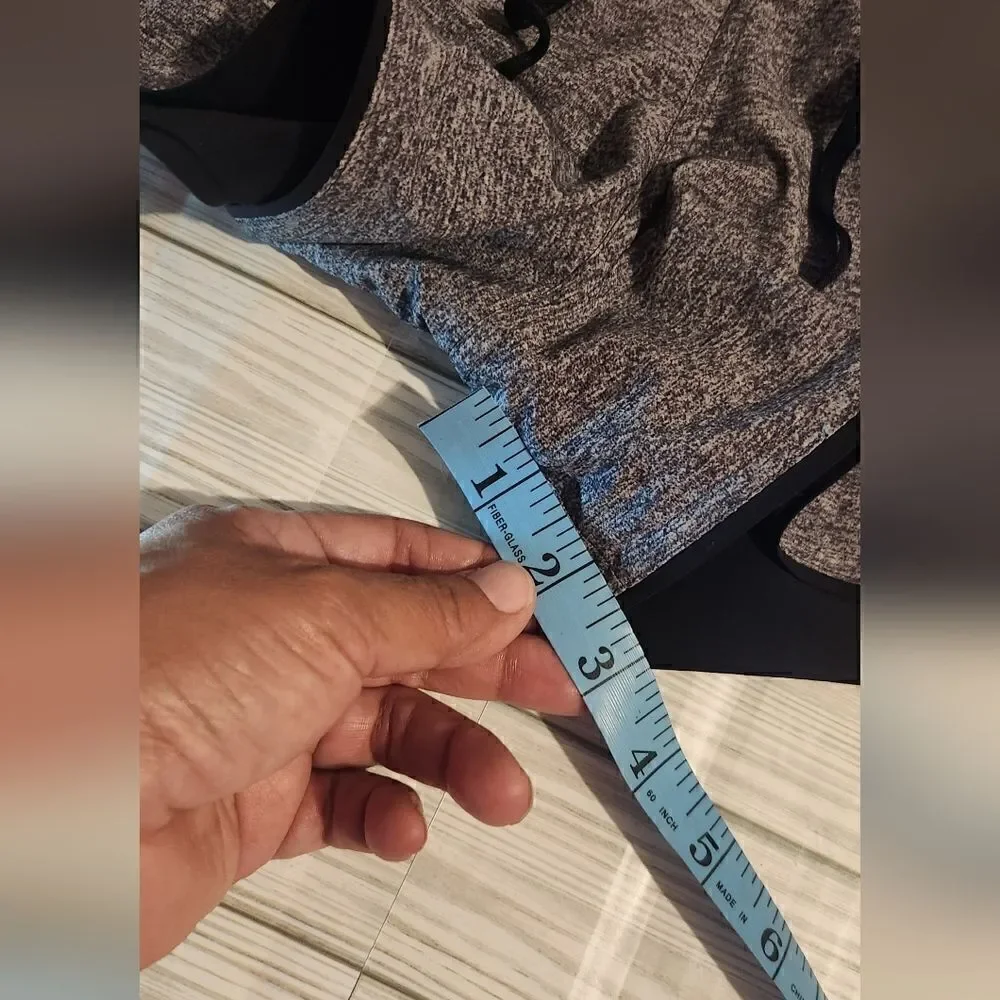 Lululemon Athletica Choose a Side Shorts Black and Heather Gray Size 4